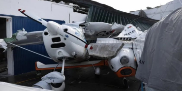 Kristin Fırtınası, Coimbra Havaalanı, Portekiz havacılık, hava durumu, uçak hasarı, havacılık kulübü, şiddetli rüzgar