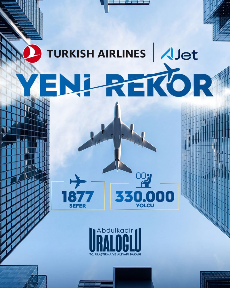 Bakan Uraloğlu: Bir rekor da THY ve AJet'ten 1 20260601 145923 e1780315405244