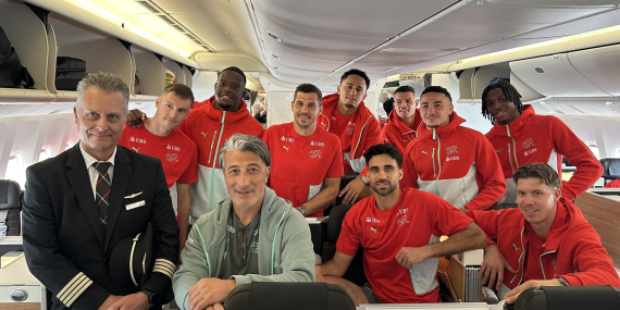 İsviçre Milli Futbol Takımı SWISS ile Kuzey Amerika yolculuğuna başladı