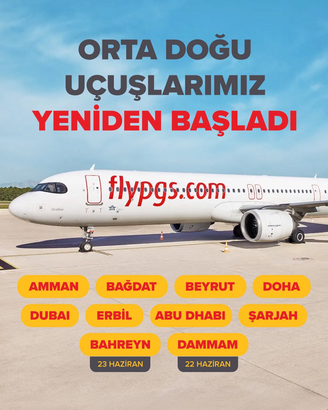 Pegasus Ortadoğu uçuşlarını yeniden başlattı 1 20260617 122721