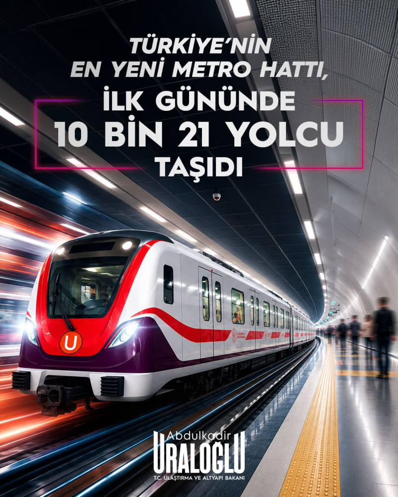 Gayrettepe-İstanbul Havalimanı-Halkalı Metro Hattı'nda ilk gün 10 yolcu taşındı 1 20260621 142050 e1782041457960