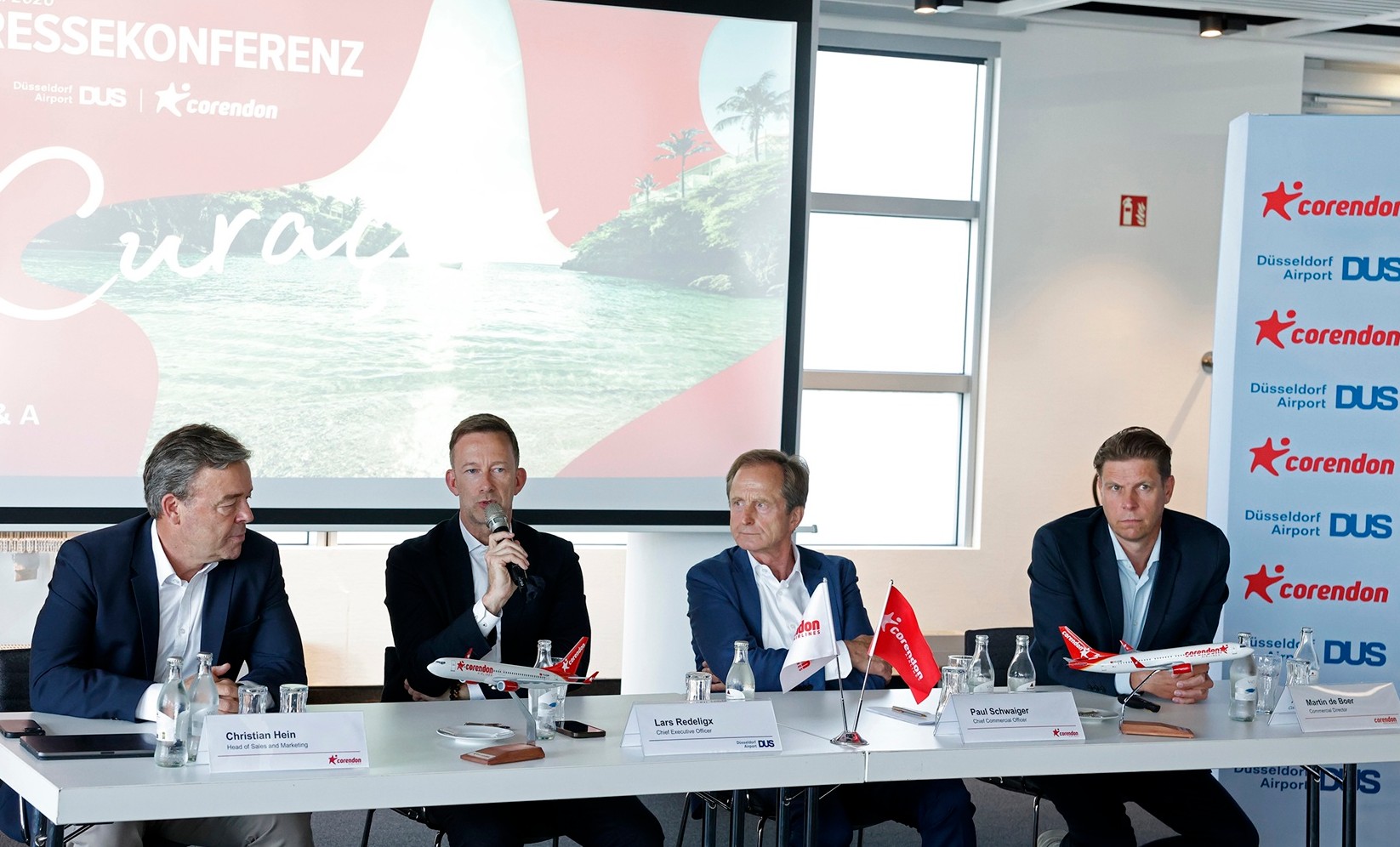 Christian Hein Lars Redeligx DUS Airport CEO Paul Schwaiger Martin de Boer2