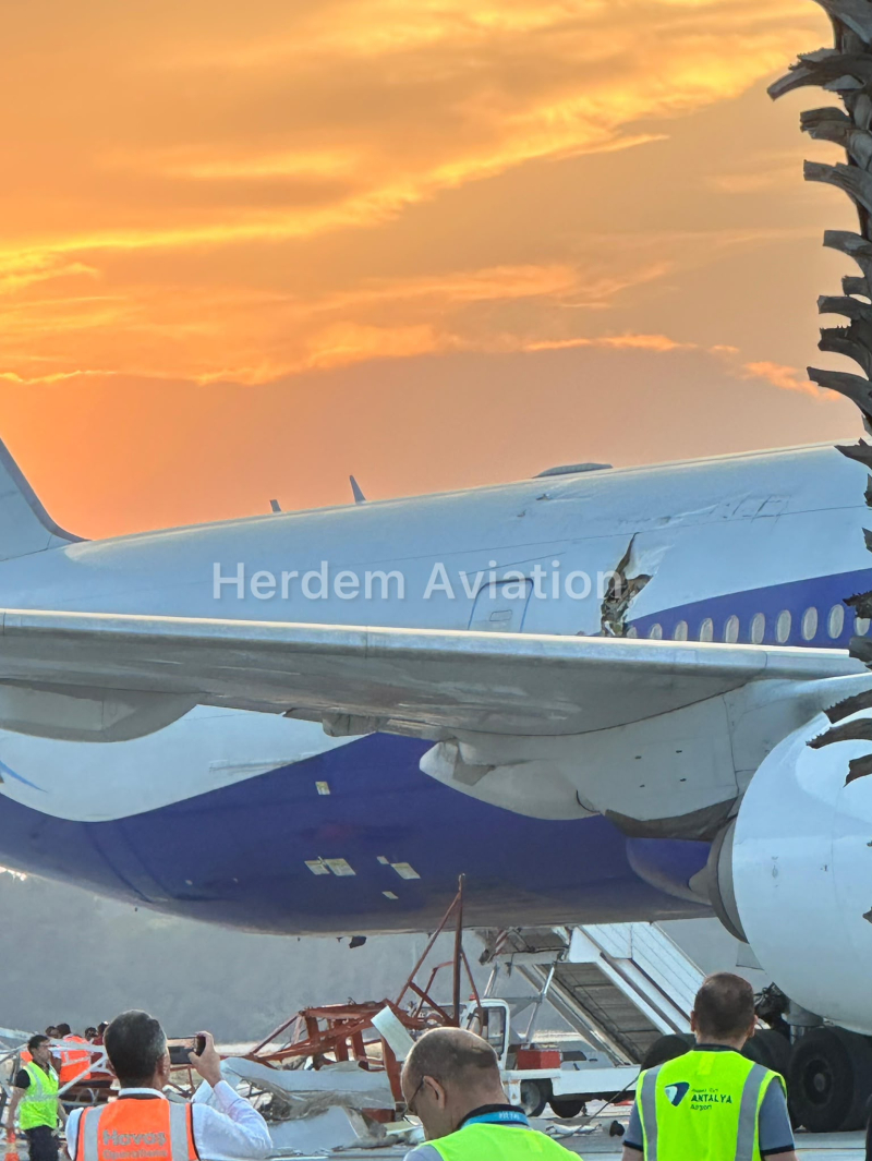 THY uçağı Antalya Havalimanı'nda radar direğine çarptı 1 IMG 20260611 WA0014 e1781200742663
