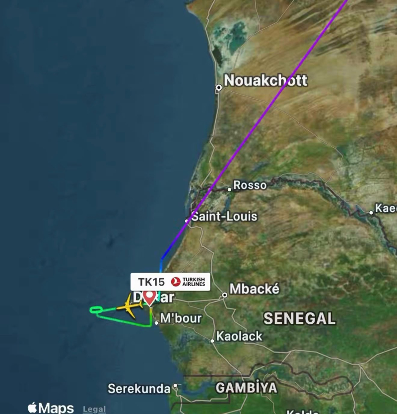THY'nin İstanbul-Sao Paulo seferi 'dogum sancısı' nedeniyle Dakar'a divert etti 1 IMG 20260621 WA0000 e1782030391548
