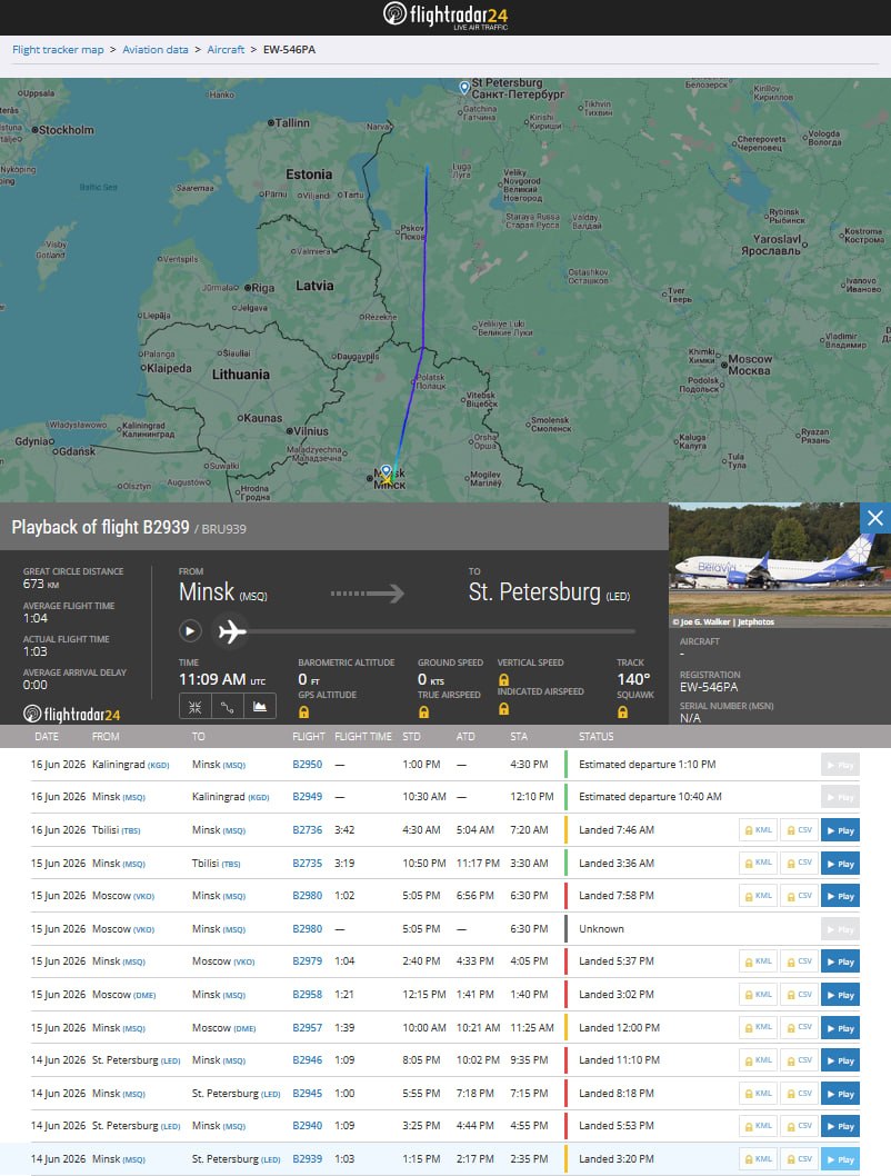 Belavia filosuna ikinci Boeing 737-800 uçağı dahil etti 1 IMG 20260616 205018 855