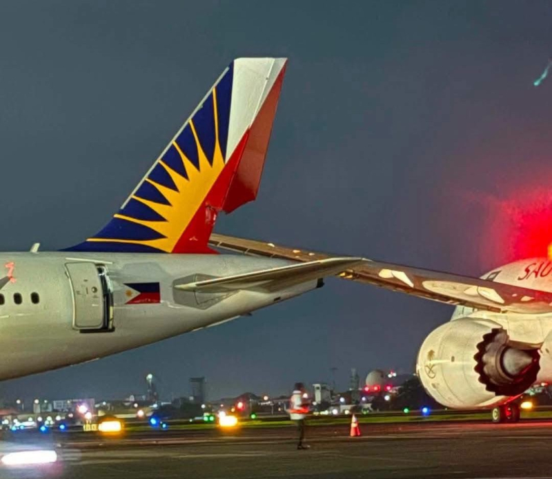 Saudia uçağı Manila Havalimanı'nda Philippine uçağına çarptı 1 20260708 1015362 e1783495282324