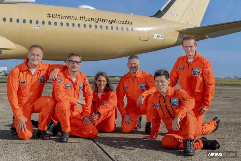 Airbus 23 Temmuz'daki A350-1000LR ile 22 saatlik rekor test uçuşuna hazırlanıyor 3 HNlaiIPaYAEsrVe e1784458470350