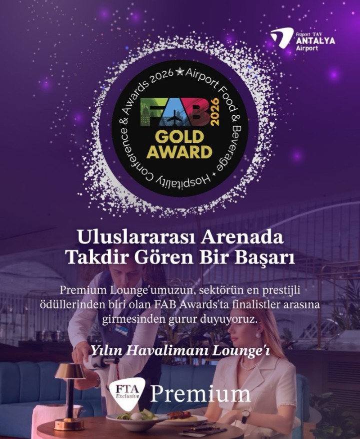 Fraport TAV Antalya Havalimanı Premium Lounge'a altın ödülü 1 Screenshot 20260708 0938482