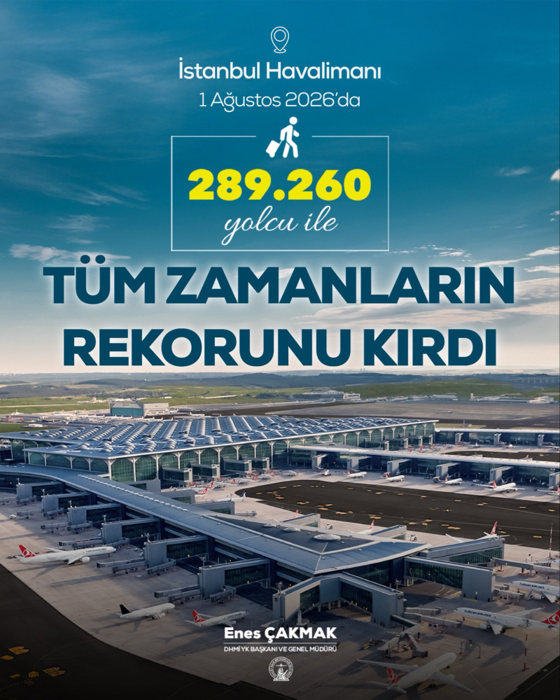 DHMİ Yönetim Kurulu Başkanı Çakmak’tan tarihi yolcu rekoru sonrası teşekkür mesajı 1 HOteCxyXkAIdMZV e1785670753426