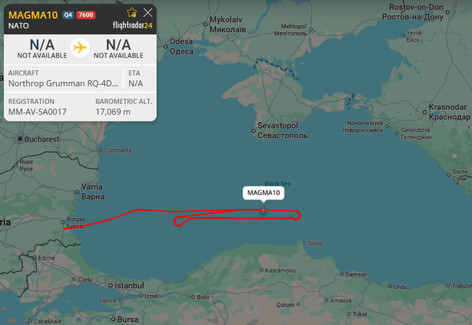 NATO'ya ait RQ-4D Phoenix'in Karadeniz'deki uçuşunda iletişim kesintisi iddiası 1 HQws5 zXIAAXYI6
