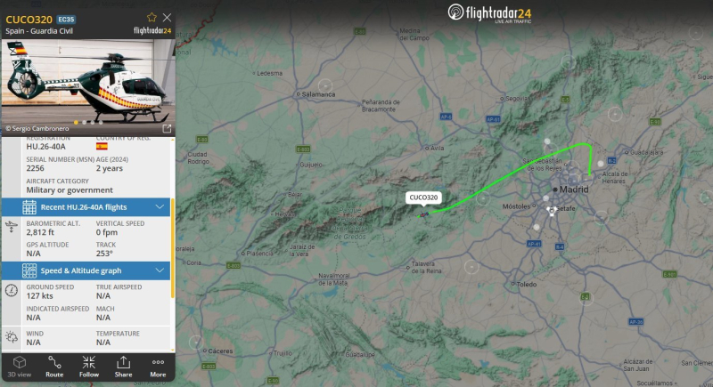 Guardia Civil helikopterinin Gredos'da palası hasar gördü 1 HSh5W LWIAAouAD e1789768032823