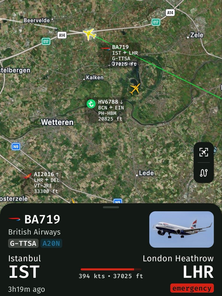 British Airways'ın İstanbul-Londra uçağı acil durum ilan etti 1 HTK3W4IW4AA e8W2