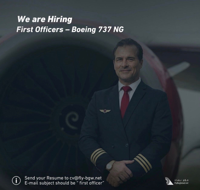 fly Baghdad Boeing 737 NG filosu için kaptan ve ikinci pilot arıyor 1 IMG 20260901 WA0000 e1788282964796
