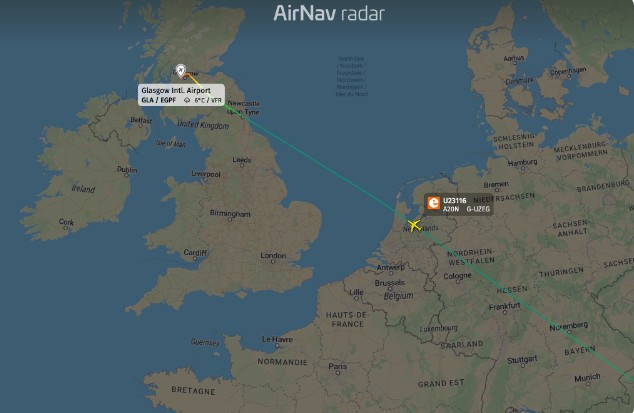 easyJet'in Glasgow uçuşunda 8 yolcu rahatsızlandı 1 Screenshot 20261028 1008092